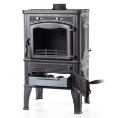 Дровяная печь Fireway DACHA II (с варочной поверхностью) патина медь