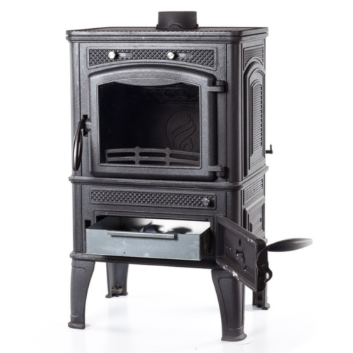 Дровяная печь Fireway DACHA II (с варочной поверхностью) патина медь 