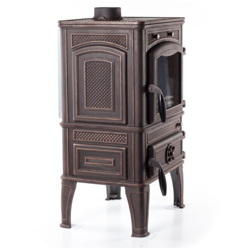 Дровяная печь Fireway DACHA I патина медь 