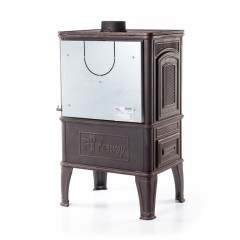 Дровяная печь Fireway DACHA I патина медь