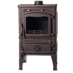 Дровяная печь Fireway DACHA I патина медь