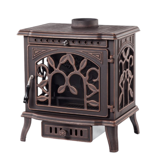 Дровяная печь Fireway DEMETRA патина медь 