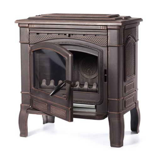 Дровяная печь Fireway GUNTER патина медь 