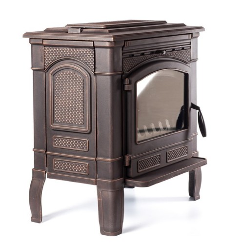 Дровяная печь Fireway GUNTER патина медь 