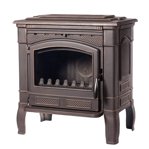 Дровяная печь Fireway GUNTER патина медь 