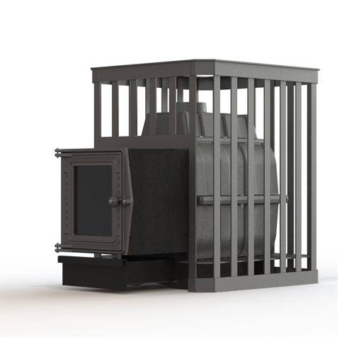 Дровяная печь Fireway ПароВар 24 сетка-ковка (201) 