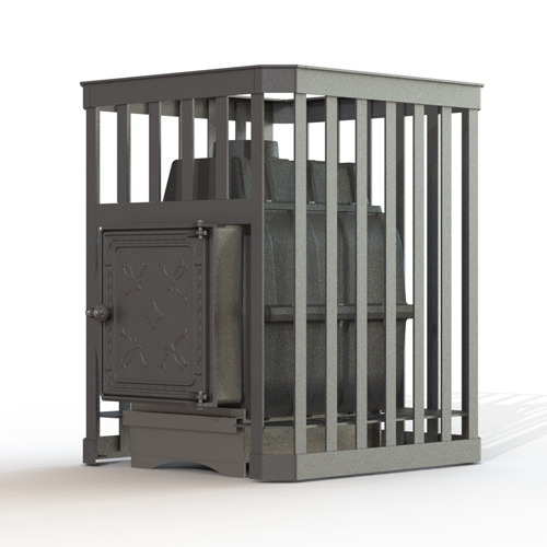 Дровяная печь Fireway ПароВар 24 сетка-ковка (211) без выноса 