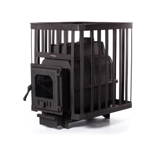 Дровяная печь Fireway ПароВар 24 сетка-ковка (402) без выноса 