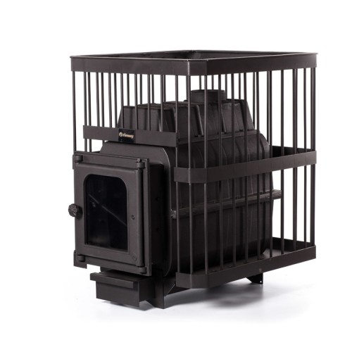 Дровяная печь Fireway ПароВар 24 сетка-прут (302) без выноса 