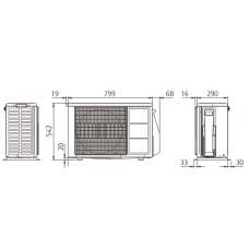 Наружный блок мультисплит системы Fujitsu AOYG14KBTA2