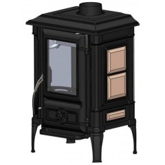 Дровяная печь GUCHA ARINA 1110 ЭМАЛЬ CREAM