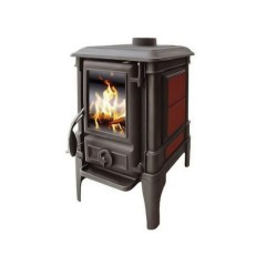 Дровяная печь GUCHA ARINA 1110 ЭМАЛЬ DARK RED