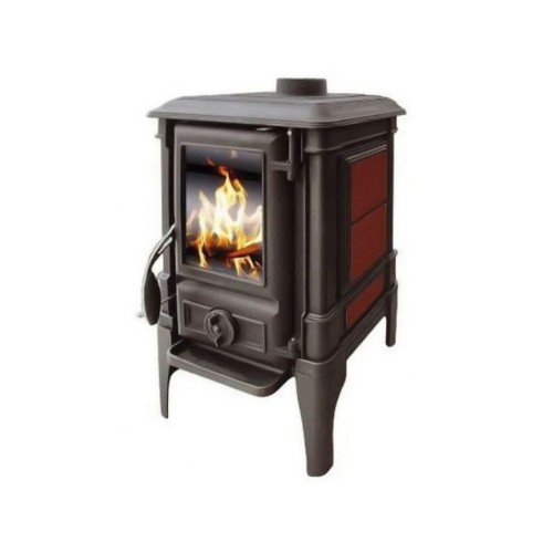 Дровяная печь GUCHA ARINA 1110 ЭМАЛЬ DARK RED 