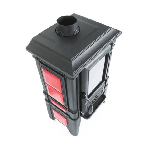 Дровяная печь GUCHA ARINA 1210 ЭМАЛЬ DARK RED 