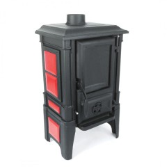 Дровяная печь GUCHA ARINA 1210 ЭМАЛЬ DARK RED