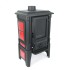 Дровяная печь GUCHA ARINA 1210 ЭМАЛЬ DARK RED 