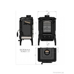 Дровяная печь GUCHA ARINA 2110