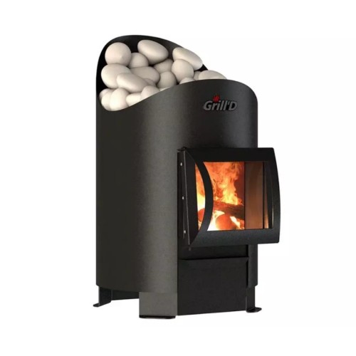 Дровяная печь Grill'D Aurora Mini Short (дверца со стеклом) 