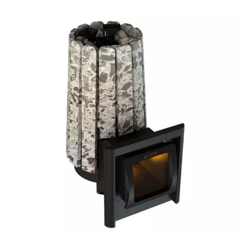 Дровяная печь Grill'D Cometa Vega 180 Long Window Max, Stone Pro 