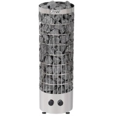 Электрокамин HARVIA Cilindro PC70 Steel со встроенным пультом