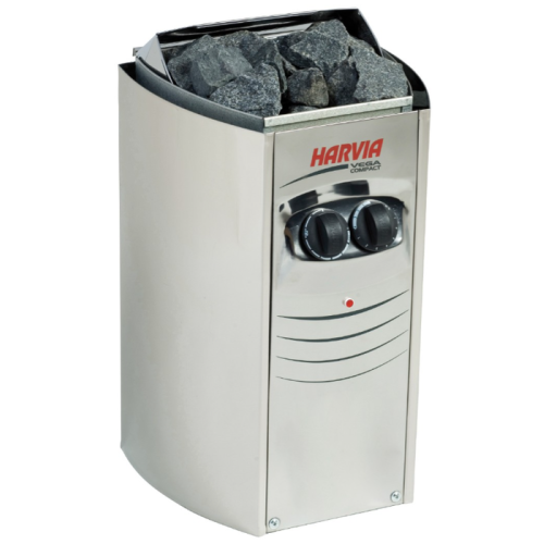 Электрокамин HARVIA Vega Compact BC23 Steel со встроенным пультом 