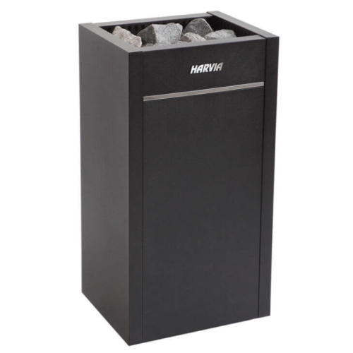 Электрокамин HARVIA Virta HL90 black, 9.0 кВт (без пульта управления Griffin в комплекте) 