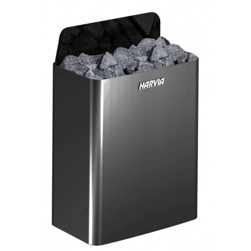 Электрокамин HARVIA Wall SW90E Black Steel без пульта 