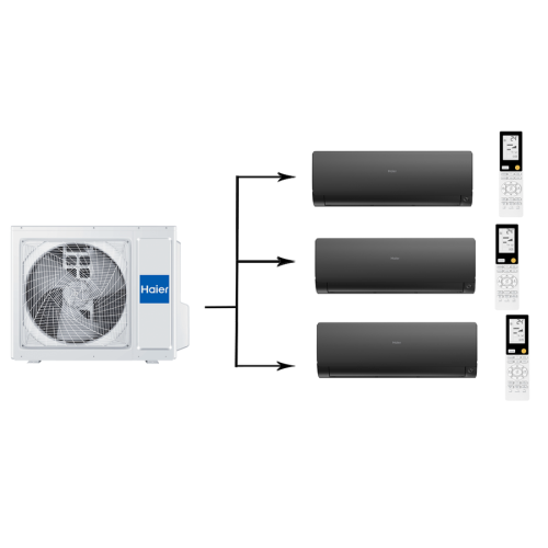 Наружный блок мультисплит системы Haier 3U55S2SR5FA/AS35S2SF2FA-B/AS25S2SF2FA-B*2шт 