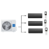 Наружный блок мультисплит системы Haier 3U55S2SR5FA/AS35S2SF2FA-B/AS25S2SF2FA-B*2шт 