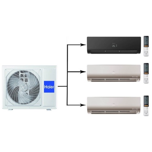 Наружный блок мультисплит системы Haier 3U70S2SR5FA/AS25S2SF2FA-B/AS25S2SF2FA-G*2шт 
