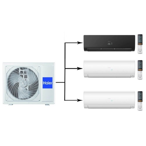 Наружный блок мультисплит системы Haier 3U70S2SR5FA/AS25S2SF2FA-B/AS25S2SF2FA-W*2шт 