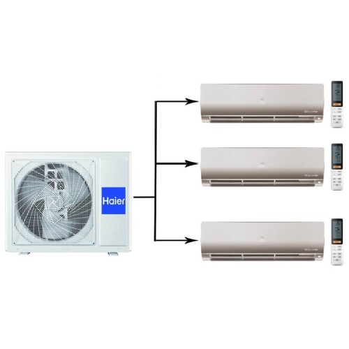 Наружный блок мультисплит системы Haier 3U70S2SR5FA/AS25S2SF2FA-G*3шт 