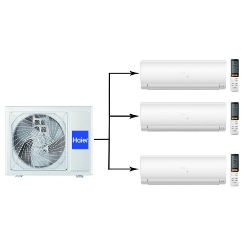 Наружный блок мультисплит системы Haier 3U70S2SR5FA/AS25S2SF2FA-W*3шт 
