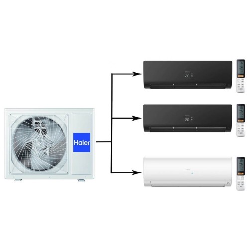 Наружный блок мультисплит системы Haier 3U70S2SR5FA/AS25S2SF2FA-W/AS25S2SF2FA-B*2шт 