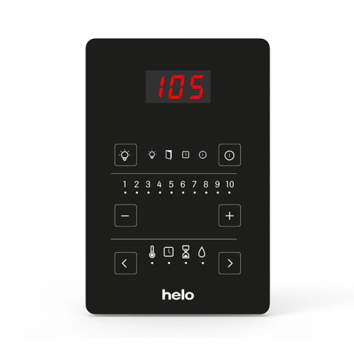 Электрокамин Helo ROCHER 10,5 Pure 2.0 (10,5 кВт, п/у Pure 2.0 в комплекте, цвет хром) 