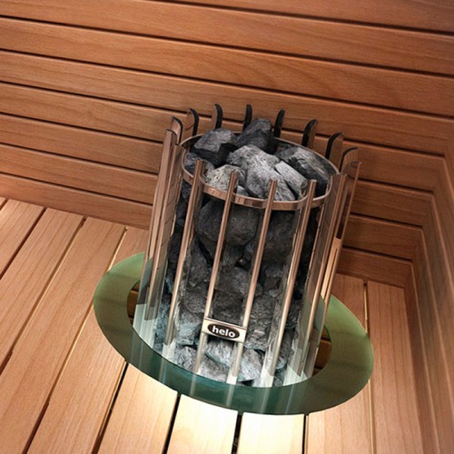 Электрокамин Helo ROCHER 10,5 Pure 2.0 (10,5 кВт, п/у Pure 2.0 в комплекте, цвет хром) 