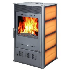 Дровяная печь-камин с плитой Hosseven Rose