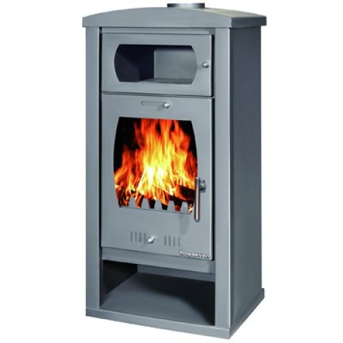 Металлическая печь-камин для дома дровяная Hosseven Troy 