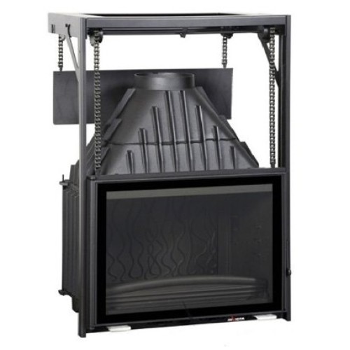 Фронтальная дровяная топка Invicta Grand Angle 700, контргруз 