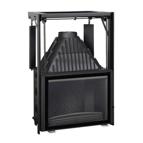 Фронтальная дровяная топка Invicta Grand Angle 800 контргруз 