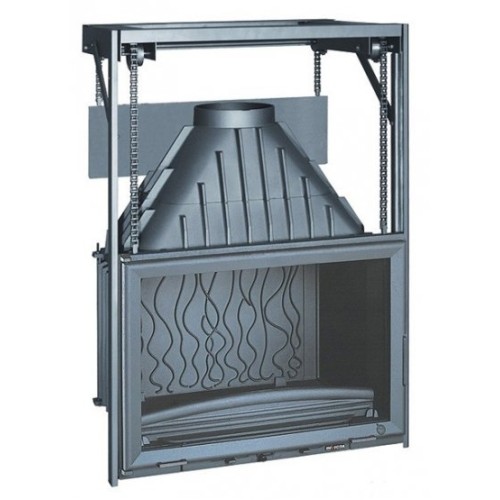 Фронтальная дровяная топка Invicta Grand Vision 700 контргруз 