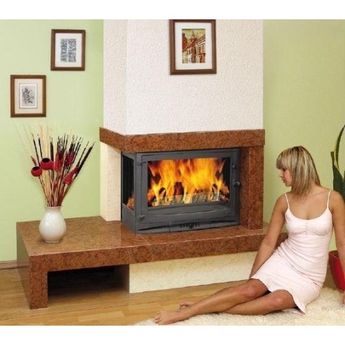 Угловая левая дровяная топка Invicta Selenic 700 стекло боковое левое 