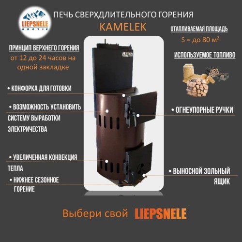 Дровяная печь KAMELEK 