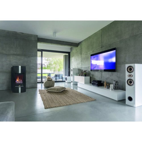 Пристенный газовый камин Karma Decore W PB 