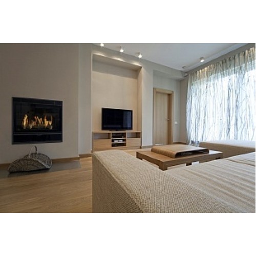 Встраиваемый газовый камин Karma ELEGANCE 67 EXCLUSIVE Slim line 15 anthracite metallic NG 