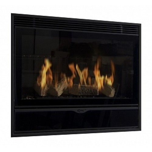 Встраиваемый газовый камин Karma ELEGANCE 67 EXCLUSIVE Slim line 15 anthracite metallic NG 