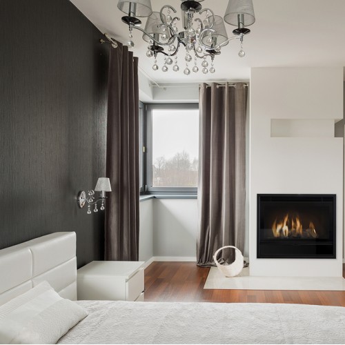 Встраиваемый газовый камин Karma ELEGANCE 67 Exclusive Medium line 30 anthracite 