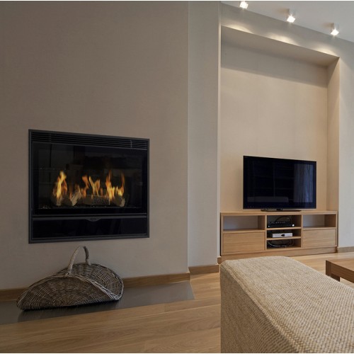 Встраиваемый газовый камин Karma ELEGANCE 67 Exclusive Slim line 15 anthracite 