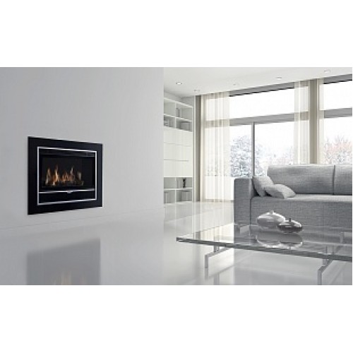 Встраиваемый газовый камин Karma ELEGANCE 77 EXCLUSIVE Glass line 100 PB 