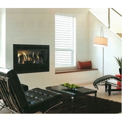 Встраиваемый газовый камин Karma ELEGANCE 77 EXCLUSIVE Huge line 60 anthracite metallic PB 